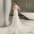 Λευκό Vestidos de Novia cappedasdasd γοργόνα sleek wedding dres2s